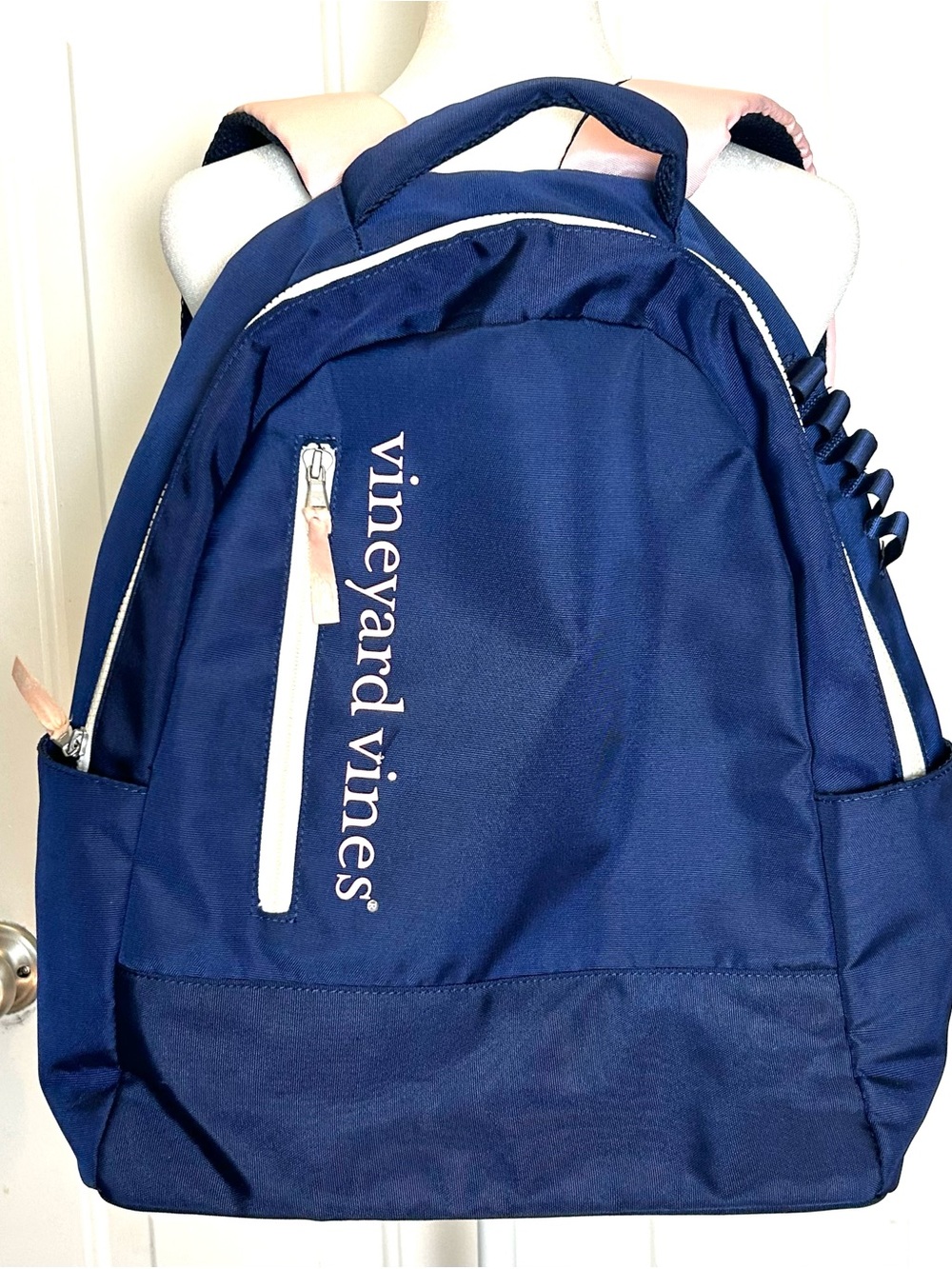 Vineyard Vines Navy/Pink Backpack Laptop Bag Travel School Carry On
